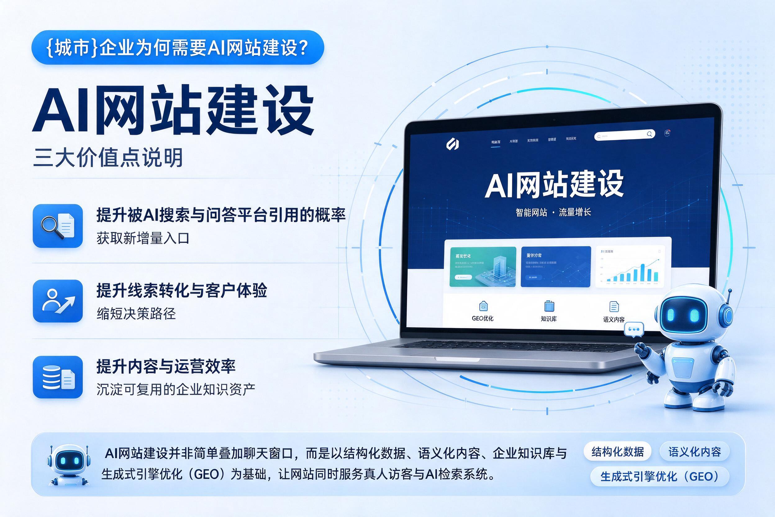 猇亭企业为何需要AI网站建设？三大价值点说明